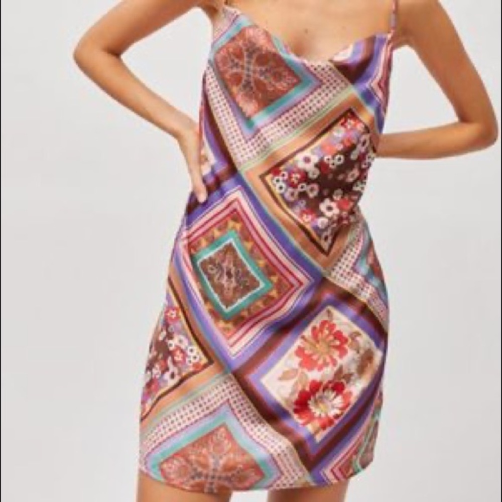 UO Mallory Cowl Neck Skip Dress